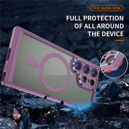 For Samsung Galaxy S23 Ultra Case Shockproof PC+TPU Compatible with MagSafe Phone Cover