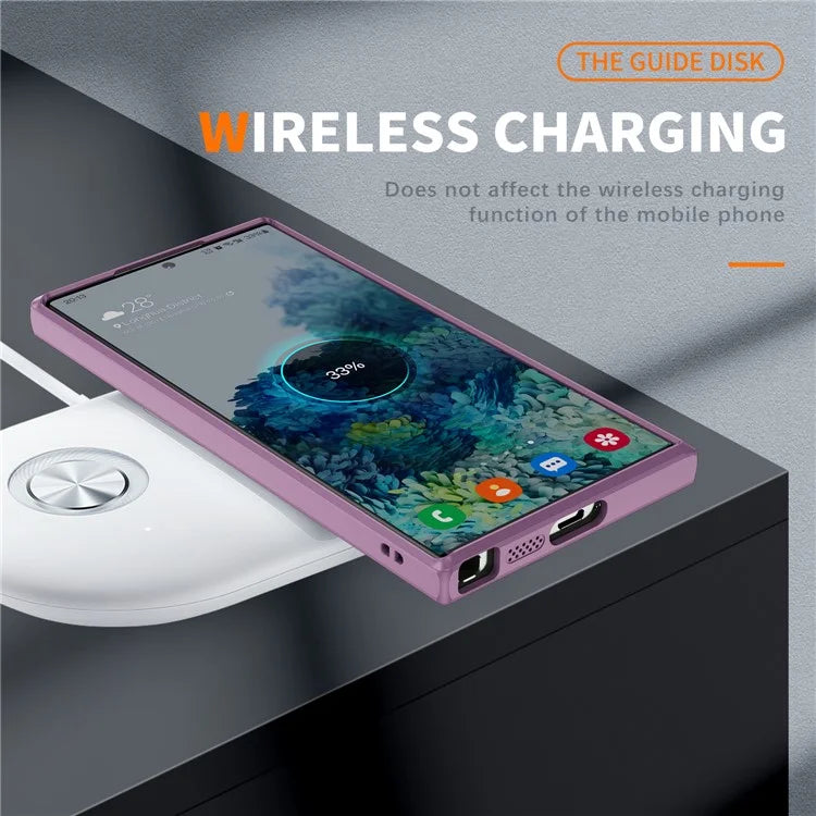 For Samsung Galaxy S23 Ultra Case Shockproof PC+TPU Compatible with MagSafe Phone Cover