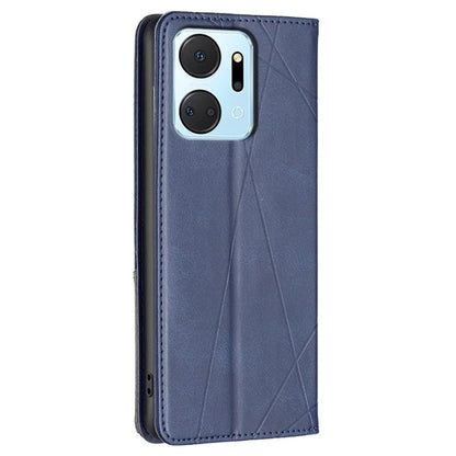 For Honor X7a 4G Case PU Leather Stand Phone Cover with Card Holder
