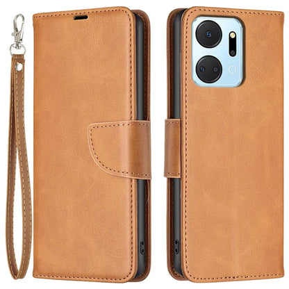 For Honor X7a 4G Phone Case PU Leather Stand Cover with Wallet