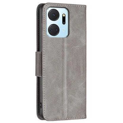For Honor X7a 4G Phone Case PU Leather Stand Cover with Wallet