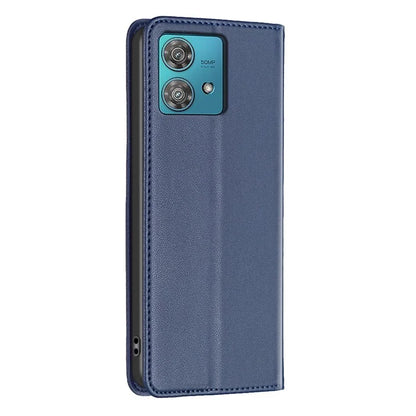 BINFEN COLOR BF18 For Motorola Edge 40 Neo 5G Case PU Leather Phone Cover with Card Slots