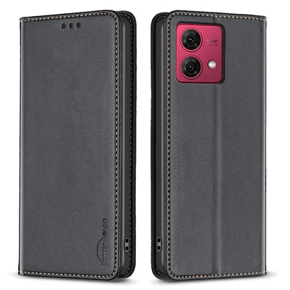 BINFEN COLOR BF18 For Motorola Moto G84 5G Case PU Leather Card Slots Phone Cover Shell