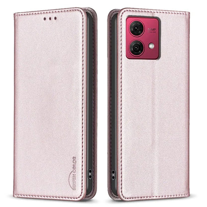 BINFEN COLOR BF18 For Motorola Moto G84 5G Case PU Leather Card Slots Phone Cover Shell