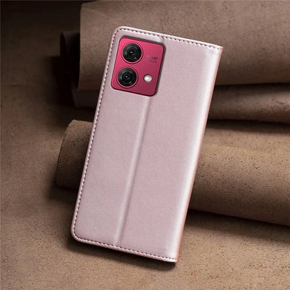 BINFEN COLOR BF18 For Motorola Moto G84 5G Case PU Leather Card Slots Phone Cover Shell