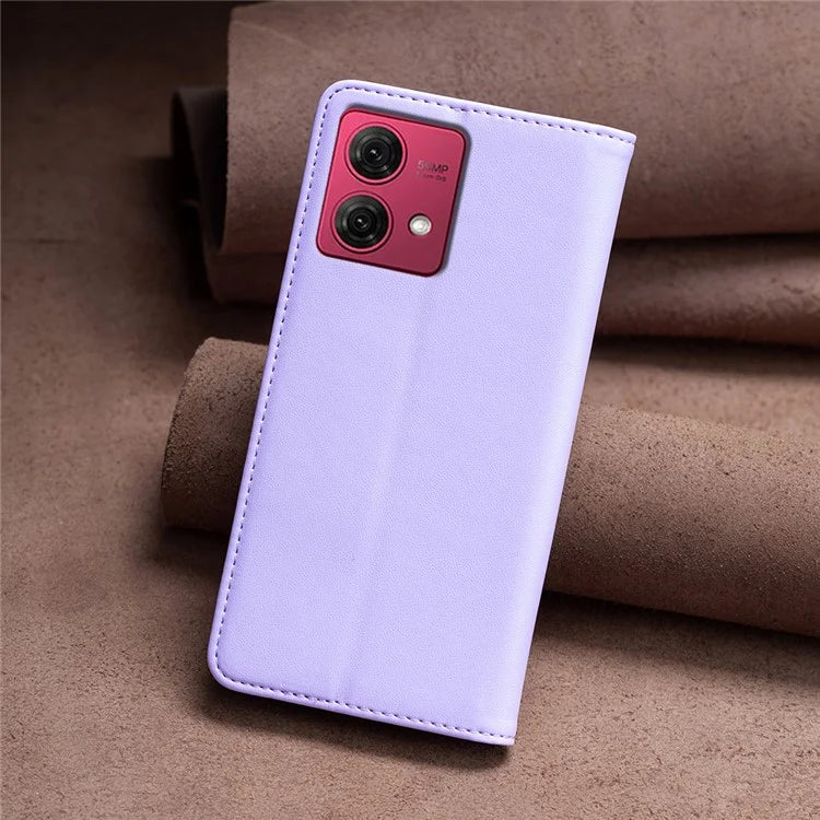 BINFEN COLOR BF18 For Motorola Moto G84 5G Case PU Leather Card Slots Phone Cover Shell