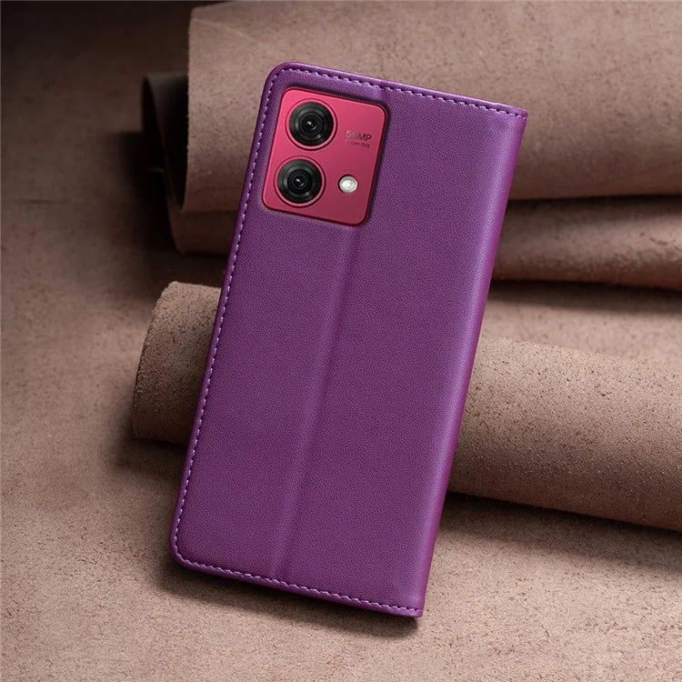 BINFEN COLOR BF18 For Motorola Moto G84 5G Case PU Leather Card Slots Phone Cover Shell