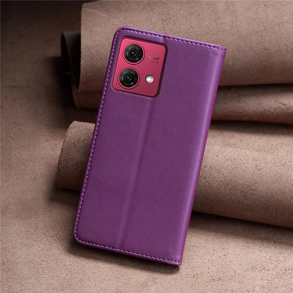 BINFEN COLOR BF18 For Motorola Moto G84 5G Case PU Leather Card Slots Phone Cover Shell