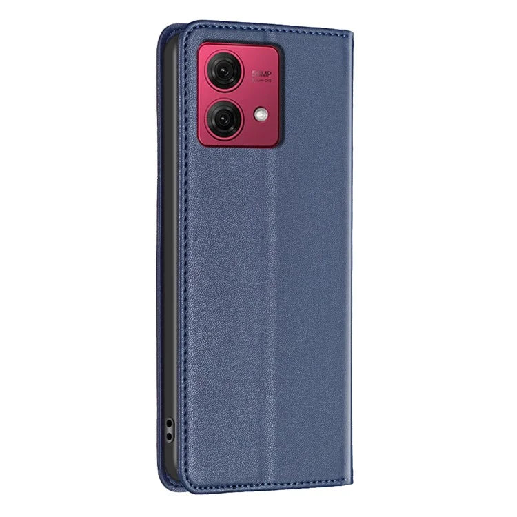 BINFEN COLOR BF18 For Motorola Moto G84 5G Case PU Leather Card Slots Phone Cover Shell