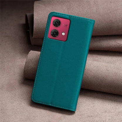 BINFEN COLOR BF18 For Motorola Moto G84 5G Case PU Leather Card Slots Phone Cover Shell
