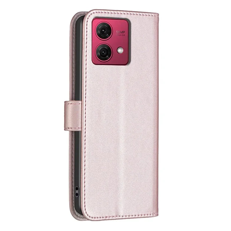 BINFEN COLOR BF17 For Motorola Moto G84 5G Case Wallet Leather Cell Phone Stand Cover