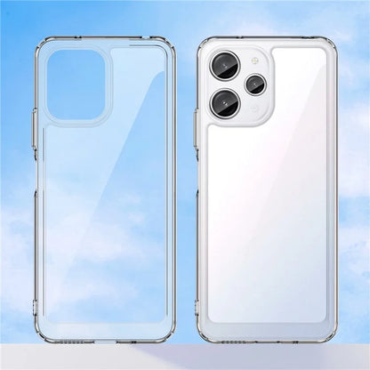 For Xiaomi Poco M6 Pro 5G Clear Case TPU+Acrylic Phone Cover (Big Rear Lens Hole)