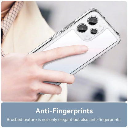 For Xiaomi Poco M6 Pro 5G Clear Case TPU+Acrylic Phone Cover (Big Rear Lens Hole)
