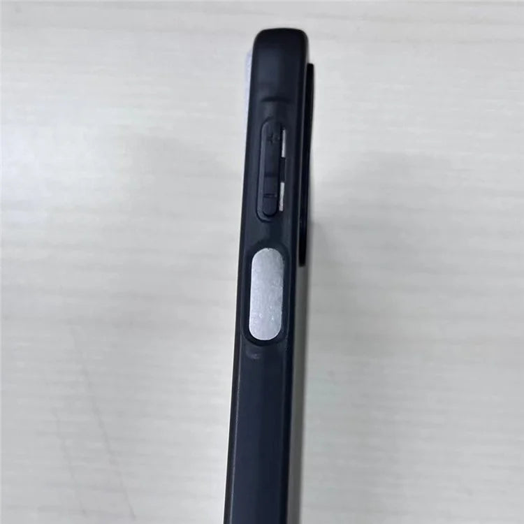 For Samsung Galaxy A15 4G Case Glossy Black Cell Phone Cover TPU Shell (Big Rear Lens Hole)