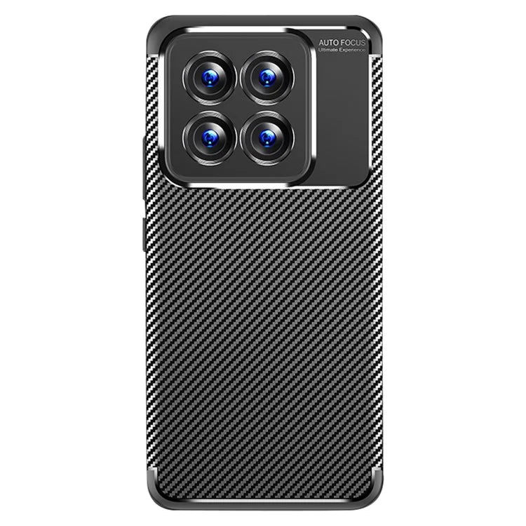 For Xiaomi 14 Pro Case Flexible TPU Fiber Texture Shockproof Phone Cover