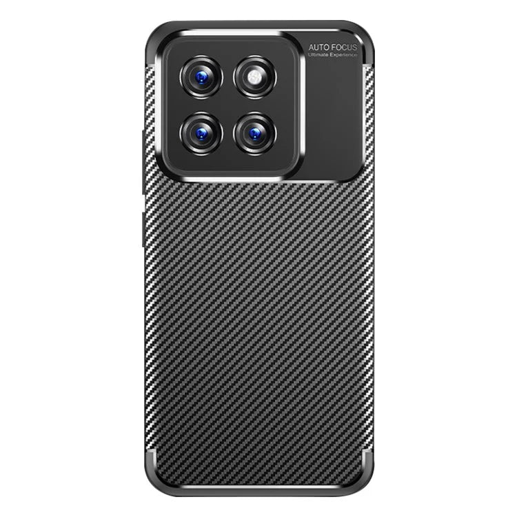 For Xiaomi 14 Case Carbon Fiber Texture TPU Phone Protective Cover