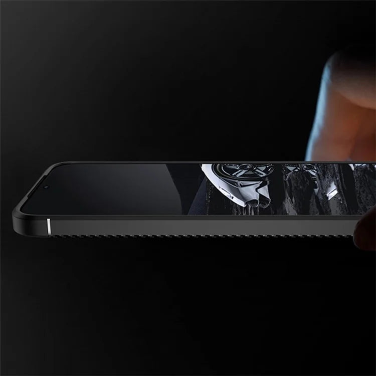 For Xiaomi 14 Case Carbon Fiber Texture TPU Phone Protective Cover
