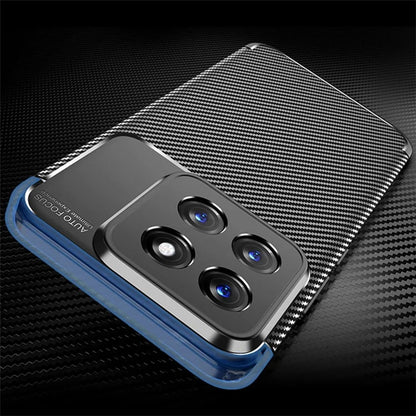 For Xiaomi 14 Case Carbon Fiber Texture TPU Phone Protective Cover