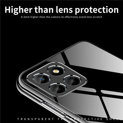 MOFI For Honor X6a 4G Case Transparent Phone Cover TPU Phone Protector