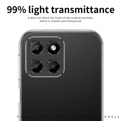 MOFI For Honor X6a 4G Case Transparent Phone Cover TPU Phone Protector