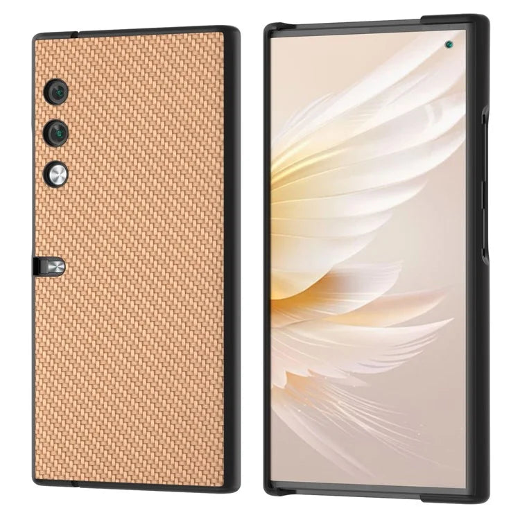 For Honor V Purse Case PU Leather + PC Carbon Fiber Texture Phone Cover