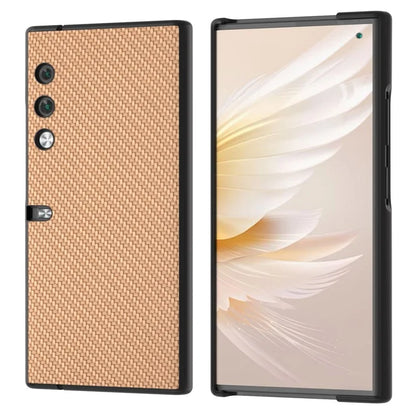 For Honor V Purse Case PU Leather + PC Carbon Fiber Texture Phone Cover