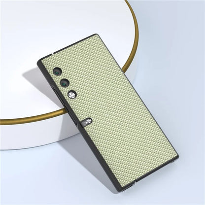 For Honor V Purse Case PU Leather + PC Carbon Fiber Texture Phone Cover