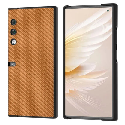 For Honor V Purse Case PU Leather + PC Carbon Fiber Texture Phone Cover