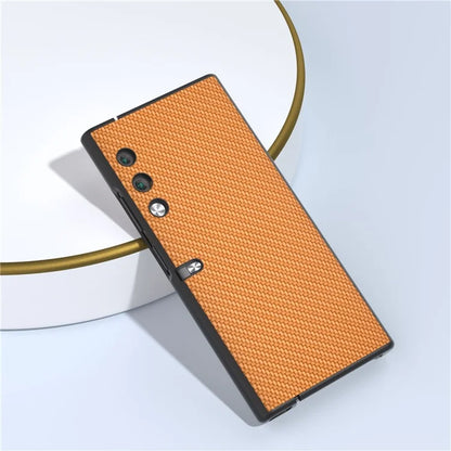 For Honor V Purse Case PU Leather + PC Carbon Fiber Texture Phone Cover