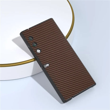 For Honor V Purse Case PU Leather + PC Carbon Fiber Texture Phone Cover