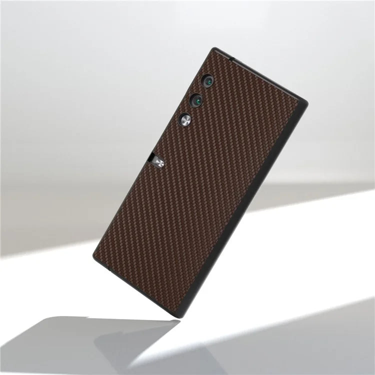 For Honor V Purse Case PU Leather + PC Carbon Fiber Texture Phone Cover