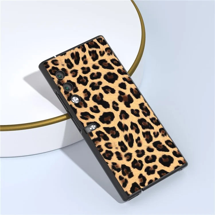 For Honor V Purse Case PU Leather+PC Leopard Pattern Phone Cover