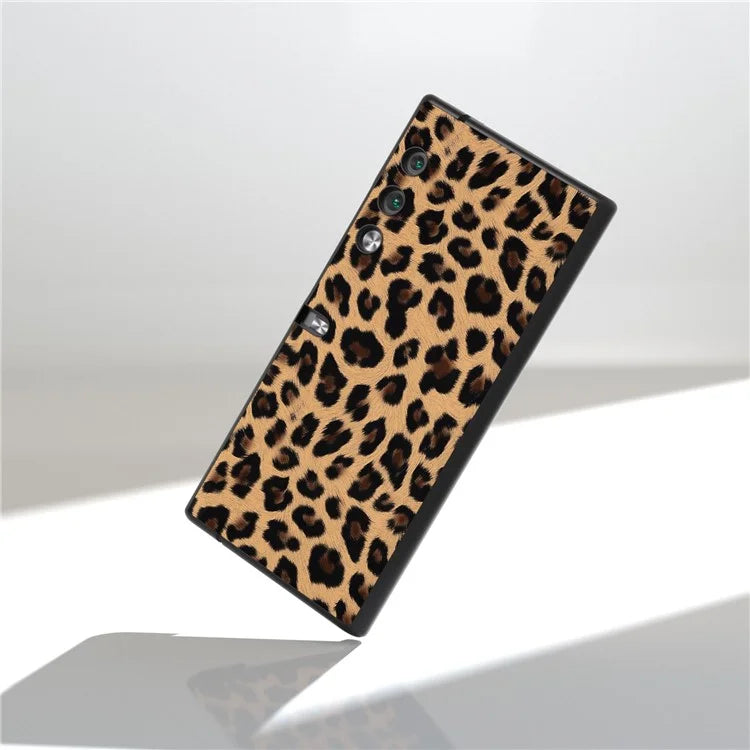 For Honor V Purse Case PU Leather+PC Leopard Pattern Phone Cover