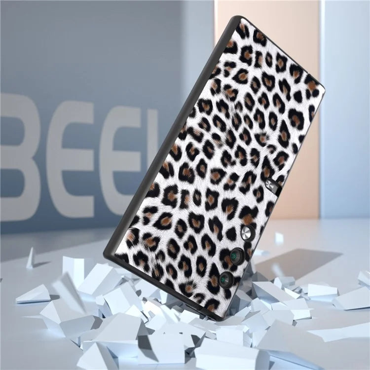 For Honor V Purse Case PU Leather+PC Leopard Pattern Phone Cover