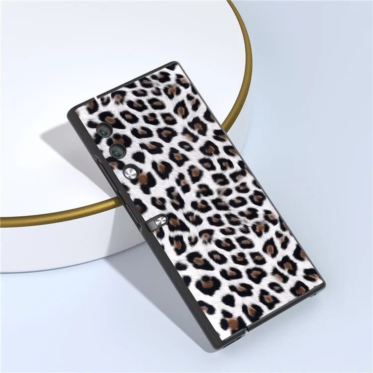 For Honor V Purse Case PU Leather+PC Leopard Pattern Phone Cover