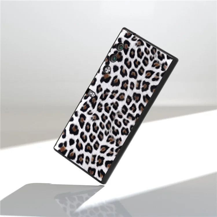 For Honor V Purse Case PU Leather+PC Leopard Pattern Phone Cover