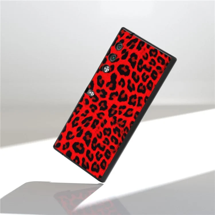 For Honor V Purse Case PU Leather+PC Leopard Pattern Phone Cover