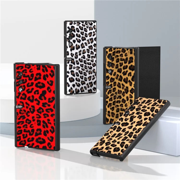 For Honor V Purse Case PU Leather+PC Leopard Pattern Phone Cover