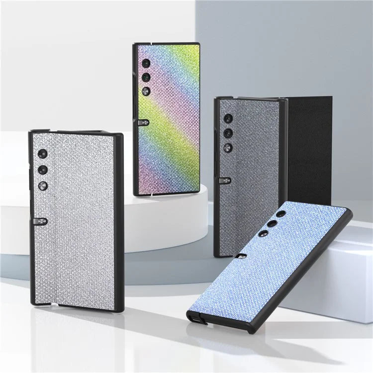 For Honor V Purse Case Rhinestone Texture PU Leather+PC Shell Phone Cover