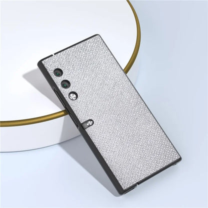 For Honor V Purse Case Rhinestone Texture PU Leather+PC Shell Phone Cover