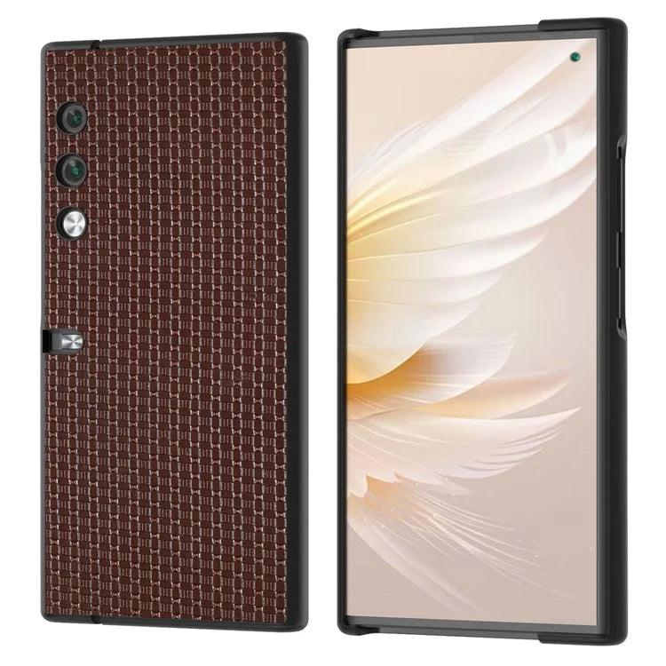 For Honor V Purse Case Genuine Cow Leather Coated PC Luxury Texture Phone Cover
