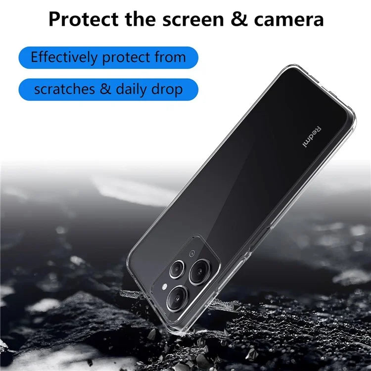 For Xiaomi Poco M6 Pro 5G / Redmi 12 4G / 5G (Global) Case Transparent TPU Anti-scratch Phone Cover