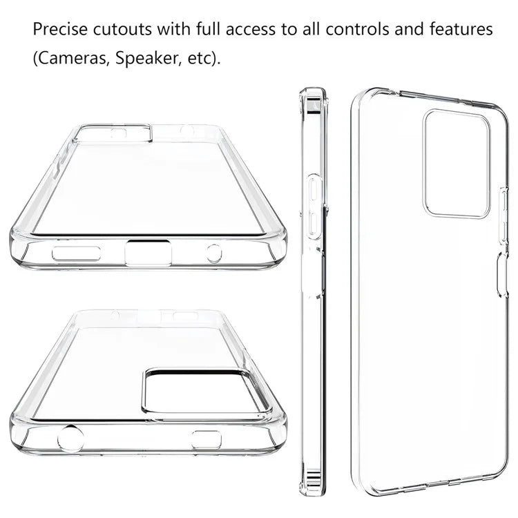 For Xiaomi Poco M6 Pro 5G / Redmi 12 4G / 5G (Global) Case Transparent TPU Anti-scratch Phone Cover