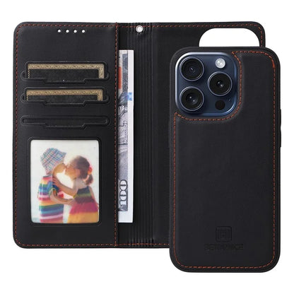 BETOPNICE 005 For iPhone 15 Pro Case Detachable 2-in-1 Leather Wallet Phone Cover
