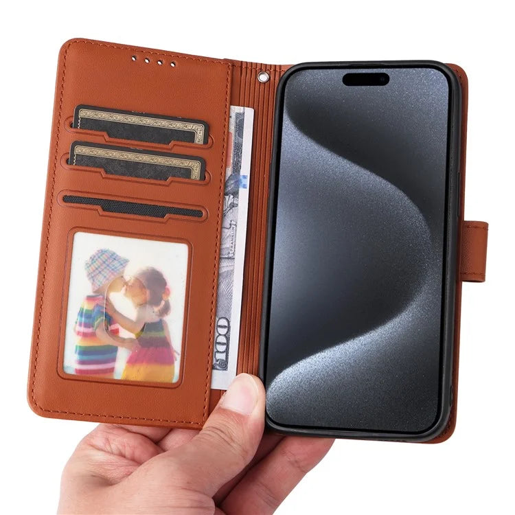 BETOPNICE 005 For iPhone 15 Pro Case Detachable 2-in-1 Leather Wallet Phone Cover
