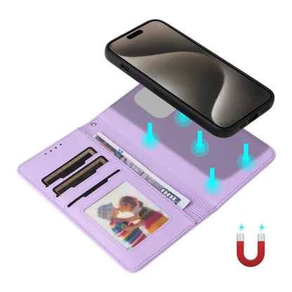 BETOPNICE 005 For iPhone 15 Pro Max Case Detachable Cell Phone Stand Leather Cover
