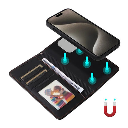 BETOPNICE 005 For iPhone 15 Pro Max Case Detachable Cell Phone Stand Leather Cover