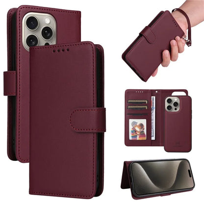 BETOPNICE 005 For iPhone 15 Pro Max Case Detachable Cell Phone Stand Leather Cover