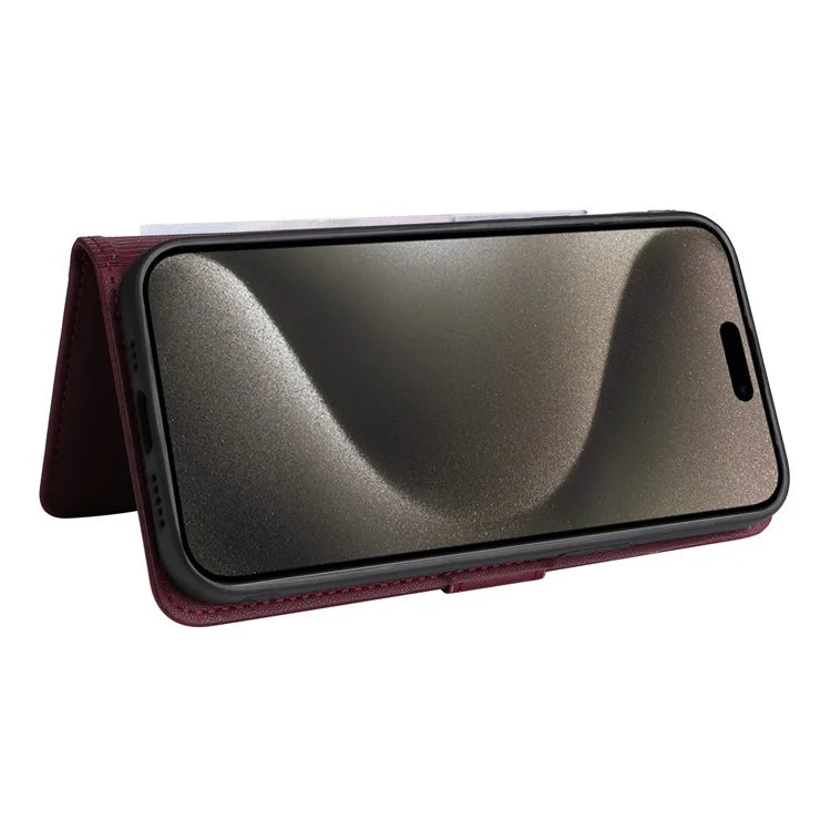 BETOPNICE 005 For iPhone 15 Pro Max Case Detachable Cell Phone Stand Leather Cover