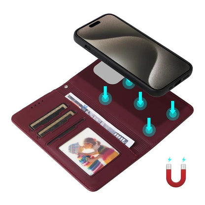 BETOPNICE 005 For iPhone 15 Pro Max Case Detachable Cell Phone Stand Leather Cover